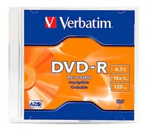 Comprar Dvd - R Verbatim - 4.7gb 16x Individual Slim Case \u002F 95093