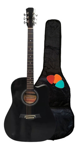  Guitarra Sunset Fk60 Electroacústica 2eq Con Funda Y Puas