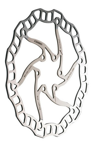 Imagen 2 de 5 de Disco Freno Bicicleta 160mm 6 Tornillos Ashima Airotor 85g
