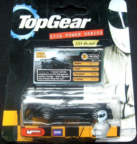 Mondo Motors 1/64 Top Gear Stig Power Series Pagani Zonda R