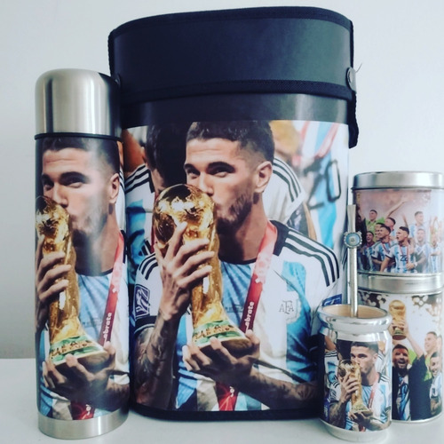 Set Matero Set De Mate Argentina Campeón De Paul