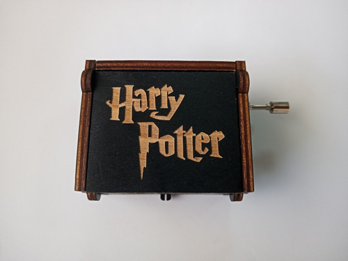 Caja Musical Harry Potter / Manivela/  Madera  Vintage