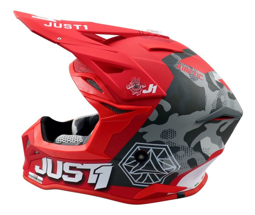 Capacete Just1 J39 Kinetic Motocross Trilha Downhill Cores