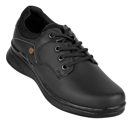 Zapato Confort Mujer Negro Tacto Piel Stfashion 09603900