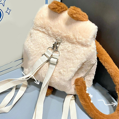 Mochila Con Forma De Gato Bolsa De Peluche Para Gatos Lindo