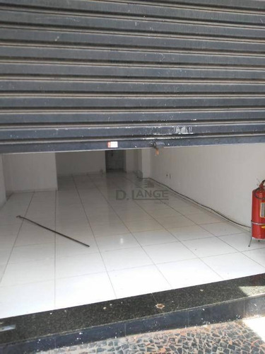 Salão Para Alugar, 70 M² Por R$ 2.100,00/mês - Centro - Campinas/sp - Sl0100