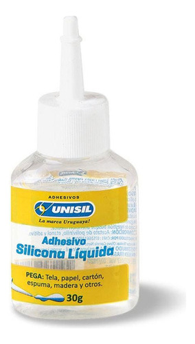 Adhesivo Silicona Líquida Transparente 30g Unisil H Y T