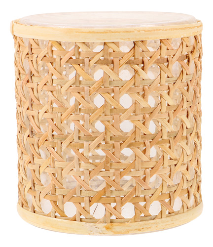 Soporte Tejido De Ratán Rattan Shade Vintage