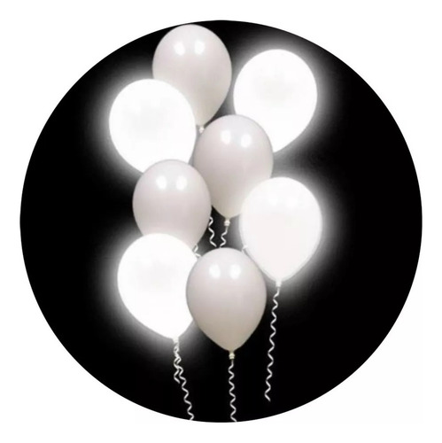 Globos Led Pack X20 Globo Y Capsulas Fluo O Blancos