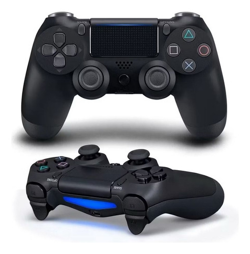 Controle Joystick Ps e Pc Doubleshock Sem Fio Cor Jet black