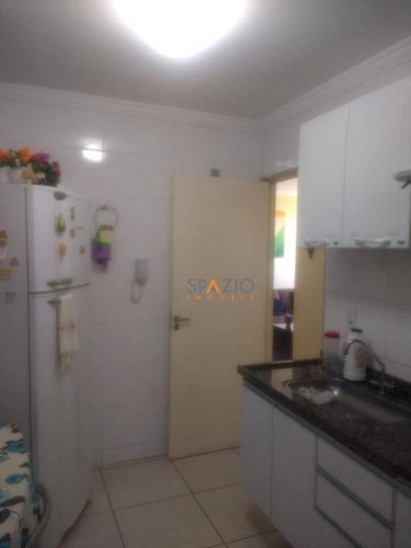 Imagem 9 de 13 de Apartamento Com 2 Dormitórios À Venda, 58 M² Por R$ 170.000,00 - Jardim Residencial Das Palmeiras - Rio Claro/sp - Ap0163