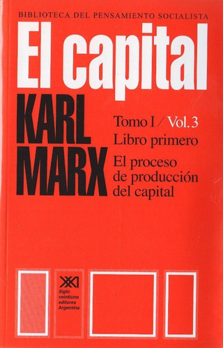 El Capital Tomo I Karl Marx