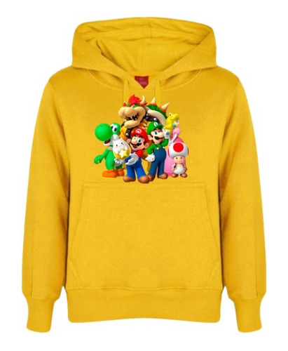 Poleron De Niño Personalizado De Mario Bros 2
