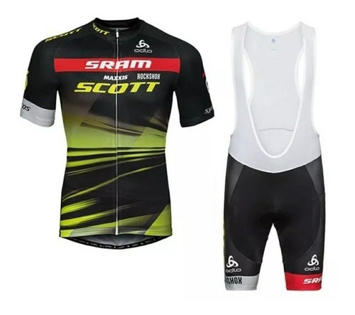 Uniforme Ciclismo Ruta Mtb Jersey & Short Pad Scott Nuevo