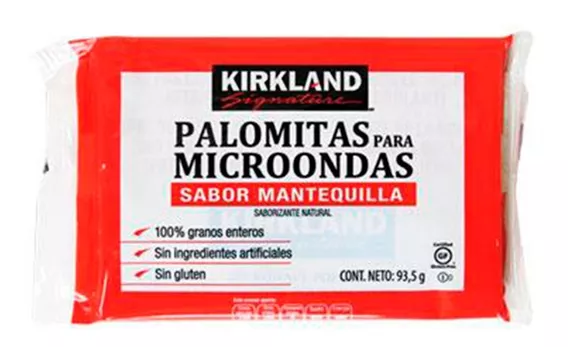 Palomitas microondas Kirkland Signature 1 pieza sabor mantequilla
