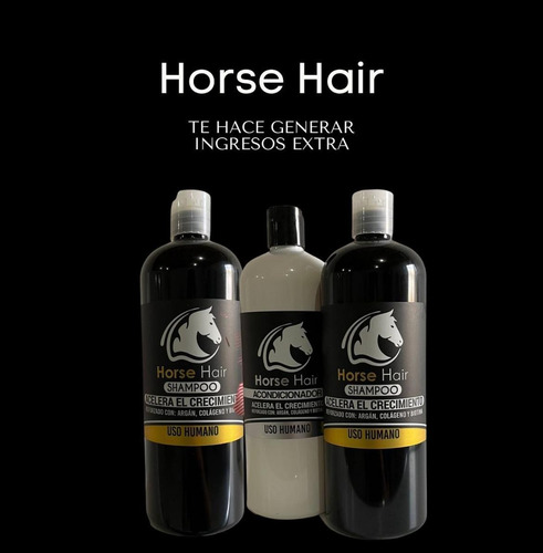 Kit Shampoo Y Acondicionador Horse Hair Uso Humano