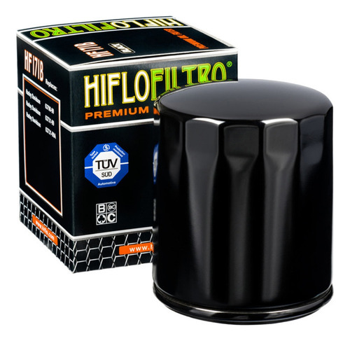 Filtro Oleo Fatboy/softail Preto Hiflo Hf171b