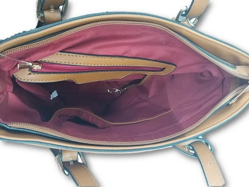 Imagen 4 de 5 de Bolsa De Dama Con Cartera Diseño De Cuadros Vel5pt50