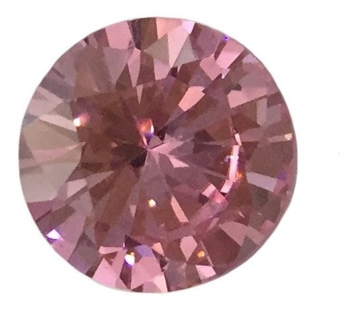 Diamante Rosa Sintetico Corte Round 10mm 