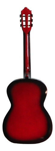 Guitarra clásica La Purepecha Acústica clásica para diestros roja sombra brillante