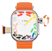 Comprar Smartwatch S12 Ultra Android Chip 5g 16gb Camara 180° Naranj