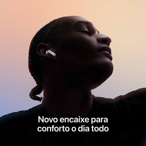 AirPods 4 com Cancelamento Ativo de Ruído Apple Branco - Excelente (Recondicionado)
