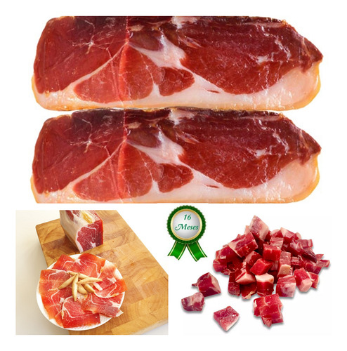 Centro De Jamón Serrano Deshuesado Et. Verde De 4 Kg Aprox
