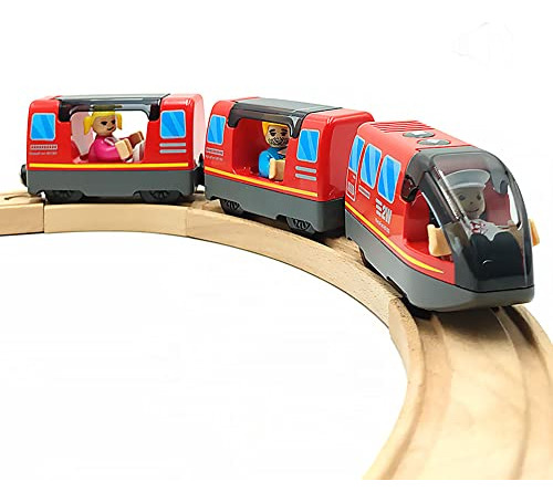 Battery Operated Train For Wooden Train Track Set Toys ...