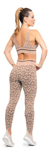 Conjunto Sport Leopardo Calza 10195 + Top 10198 Cocot