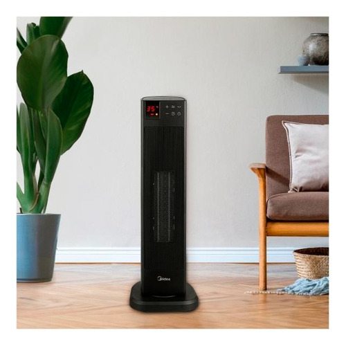 Calefactor Eléctrico Cerámico Torre Portátil 9 M2 Negro Negro