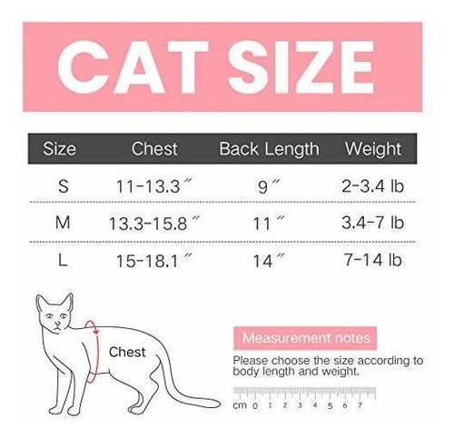 After Surgery Wear Home Indoor Pets Clothing ESDMSE Professional Recovery Suit for cat Abdominal Wounds or Skin Diseases E-Collar Alternative for Cats Dogs 