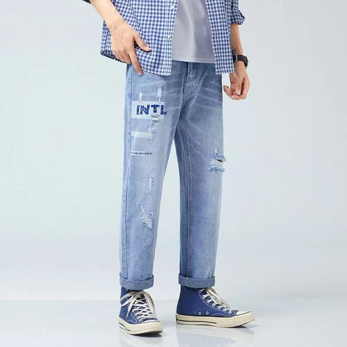 Jeans Largos Básicos Para Hombre N Wds02