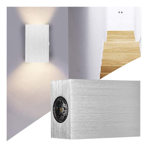 Lampara Led Montar Pared 6 W Angulo Haz 180° Luz Decorativa