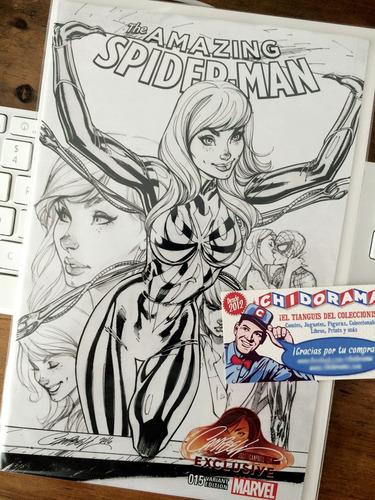 Comic - Amazing Spider-man #15 Sketch Mj Iron Scott Campbell