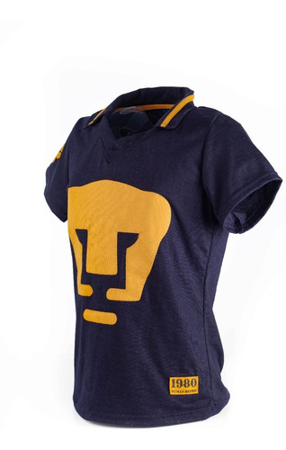 Playera Retro Pumas Unam Mujer Marino 