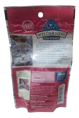 Blue Wilderness Cat Treats Chicken Y Salmon 2 Oz (56.6 G)
