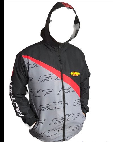 Campera Rompe Viento Rompeviento Fmf Capucha Top Racing 