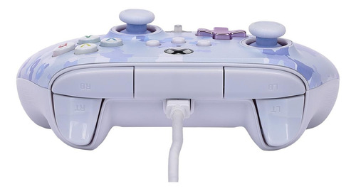 Joystick Xbox One Y Xbox Series Con Cable Power A Macrotec Color Camuflado Púrpura