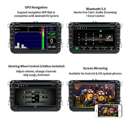 Radio Estereo Vehiculo Doble 2 Din Android 11 Gps Para 8