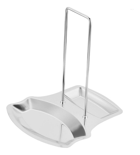 Reposacucharas De Acero Inoxidable Con Soporte For Plateado