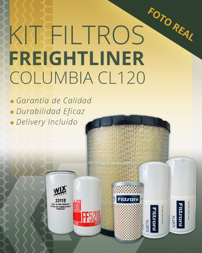 Kit De Filtros Freightliner Columbia Cl120 