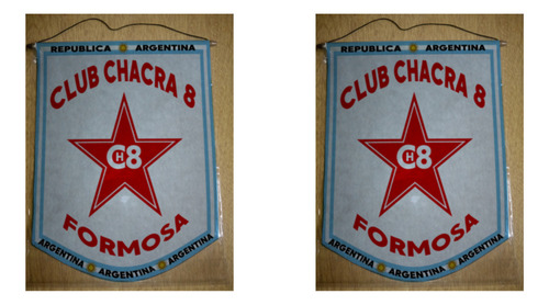 Banderin Mediano 27cm Club Chacra 8 Formosa
