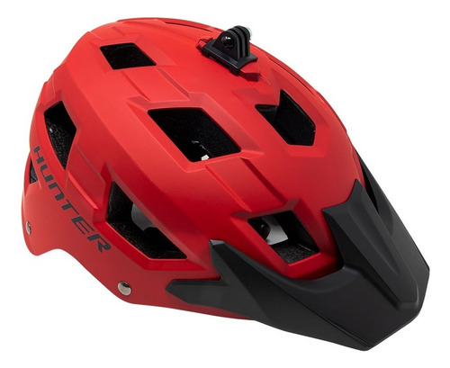 Casco Hunter Con Montura Para Camara De Accion Tall 58-61 Color Rojo