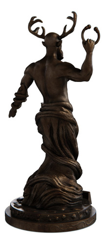 Estatua Deus Cernuno Celta Wicca - Estatueta Cernunnos Cor Cor Cobre Antigo