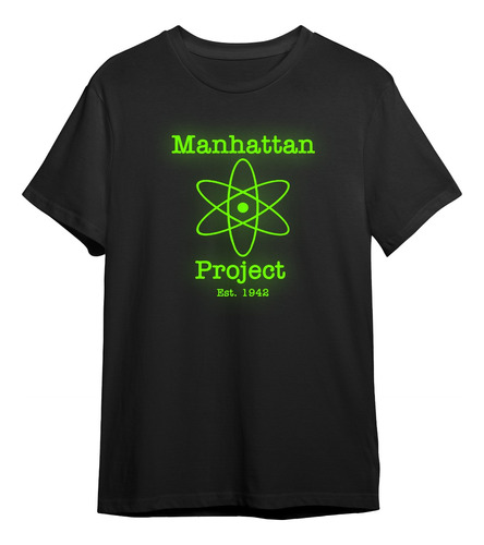Camisetas Oppenheimer Proyecto Manhattan Brilla En Oscuridad