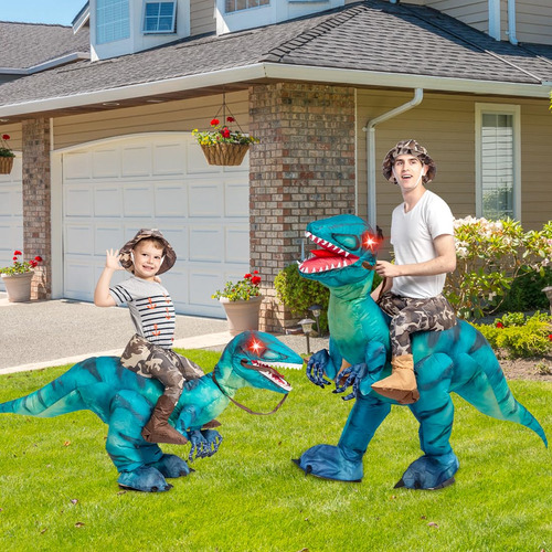 Envío Gratis Disfraz Inflable De Dinosaurio Goosh T Rex For