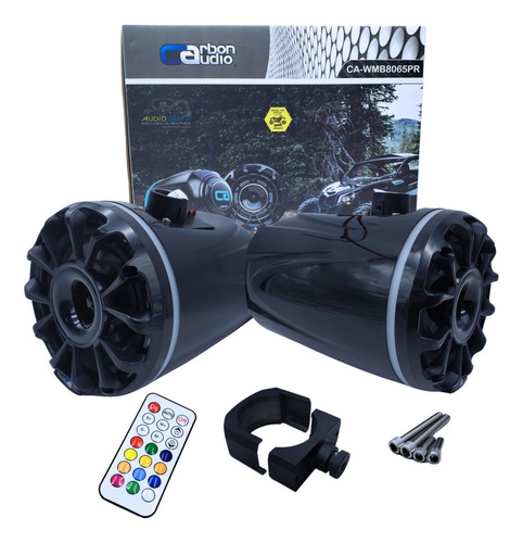 Bocinas Marinas Carbon Audio Ca-wmb8065pr Negro
