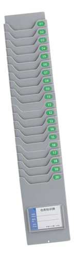 Soporte Para Tarjetas De Tiempo Con 20 Ranuras De Bolsillo