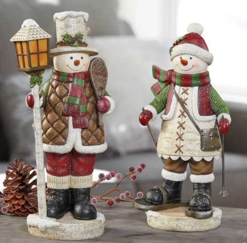 Figuras Retro Monos De Nieve Excelente Calidad Y Detalle 2pz