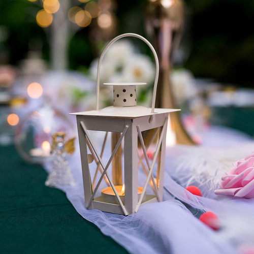 Linternas De Vela Decorativas De Metal Vintage, Mini Candeli
